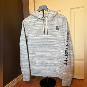 Carhartt Super Warm Women's Heather Gray Hooded Sweatshirt